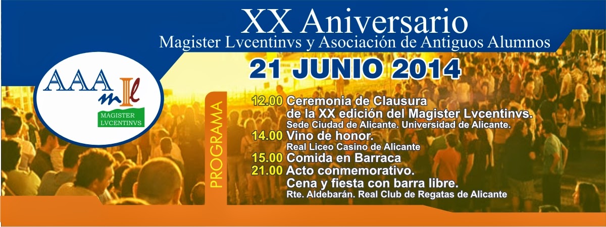 XX-Aniversario Magister Lucentinvs